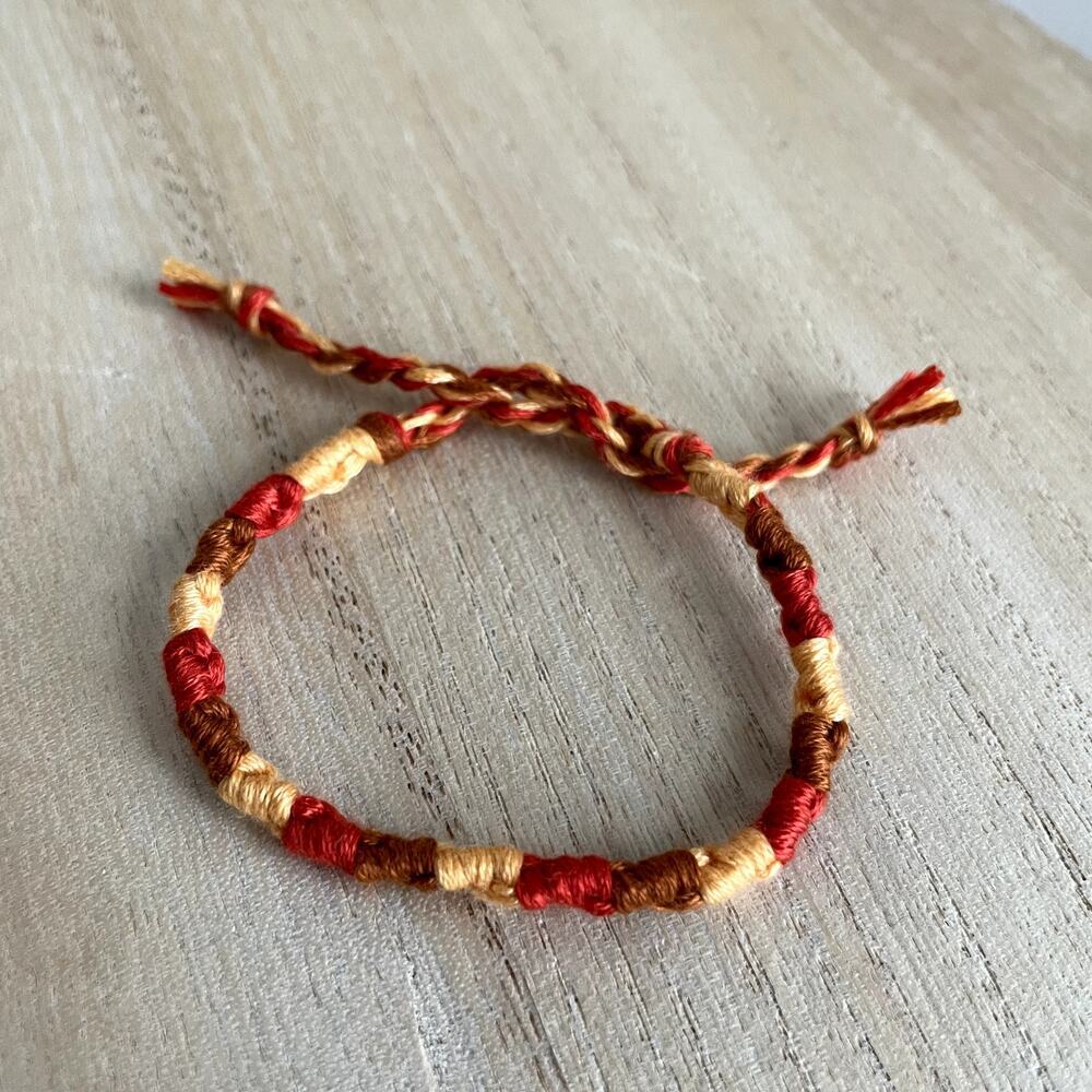 Gia Bracelet anklet trendy comfortable tie embroidery thread woven gift